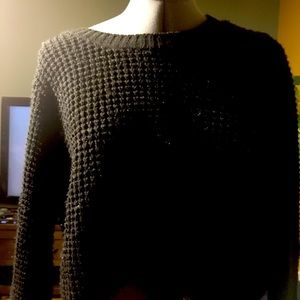 La-Hearts - Black cropped sweater medium